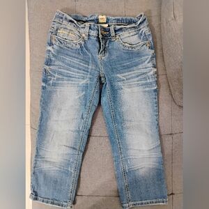 H2J Production Girls Denim Capri Jeans - Size 5/6